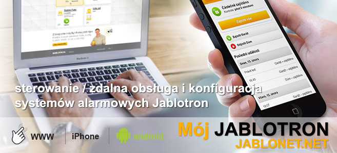 Jablonet.net - sterowanie, zdalna obsługa i konfiguracja systemami alarmowymi Jablotron
